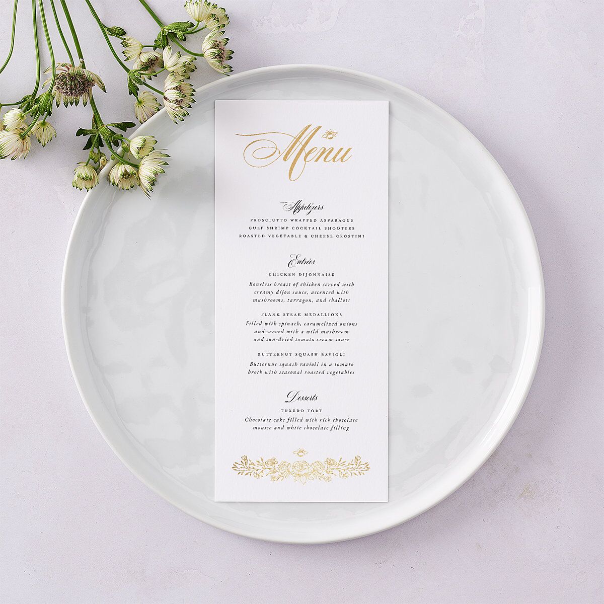 Rose Garden Crest Menus by Bridgerton — view 3