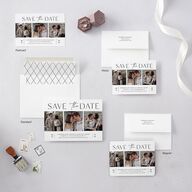 Film Strip Save The Date Magnets Pure White Magnet Paper