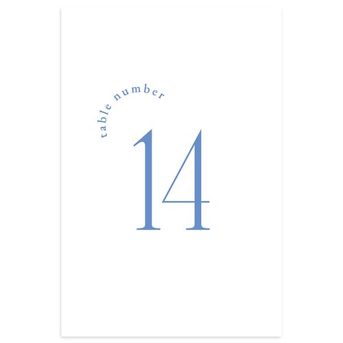 Accent Arches Table Numbers French Blue Signature