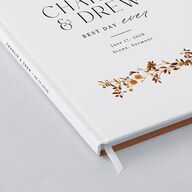 Simple Vine Guest Books Terracotta