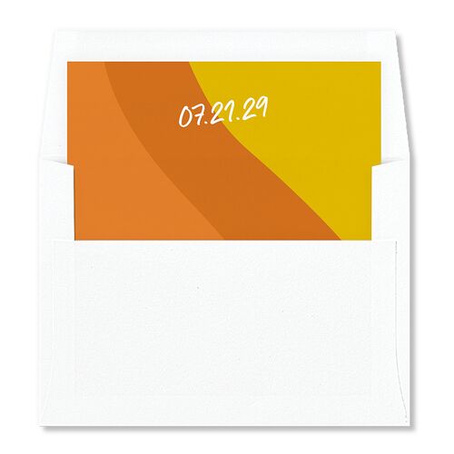 Color Pop Retro Photo Envelope Liners Sunflower Standard