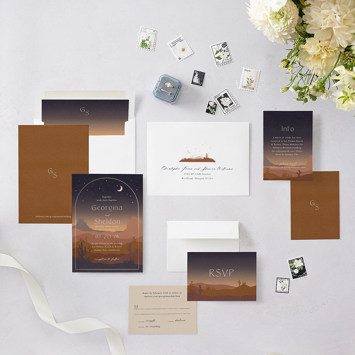 Desert Moon Wedding Invitations — view 5