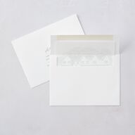 Classic Landscape Wedding Invitations Steel Gray Signature Blank No Standard
