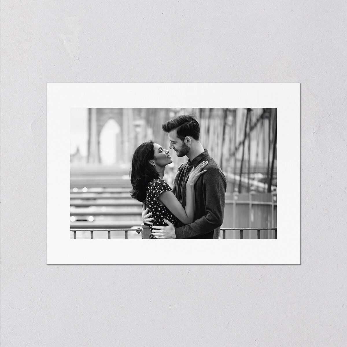 Simple Editorial Photo Wedding Response Cards Pure White Signature