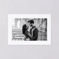 Simple Editorial Photo Wedding Response Cards Pure White Signature