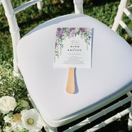 Romantic Wisteria Fan Programs Purple Petal Signature Standard