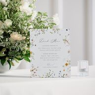 Dainty Wildflowers Bar Bended Tabletop Sign X-small Sunflower Standard Plastic XS Tabletop Bar