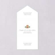 Scenic San Francisco All-in-One Wedding Invitations Daffodil Signature Light Both Recipient and Return Addresses No