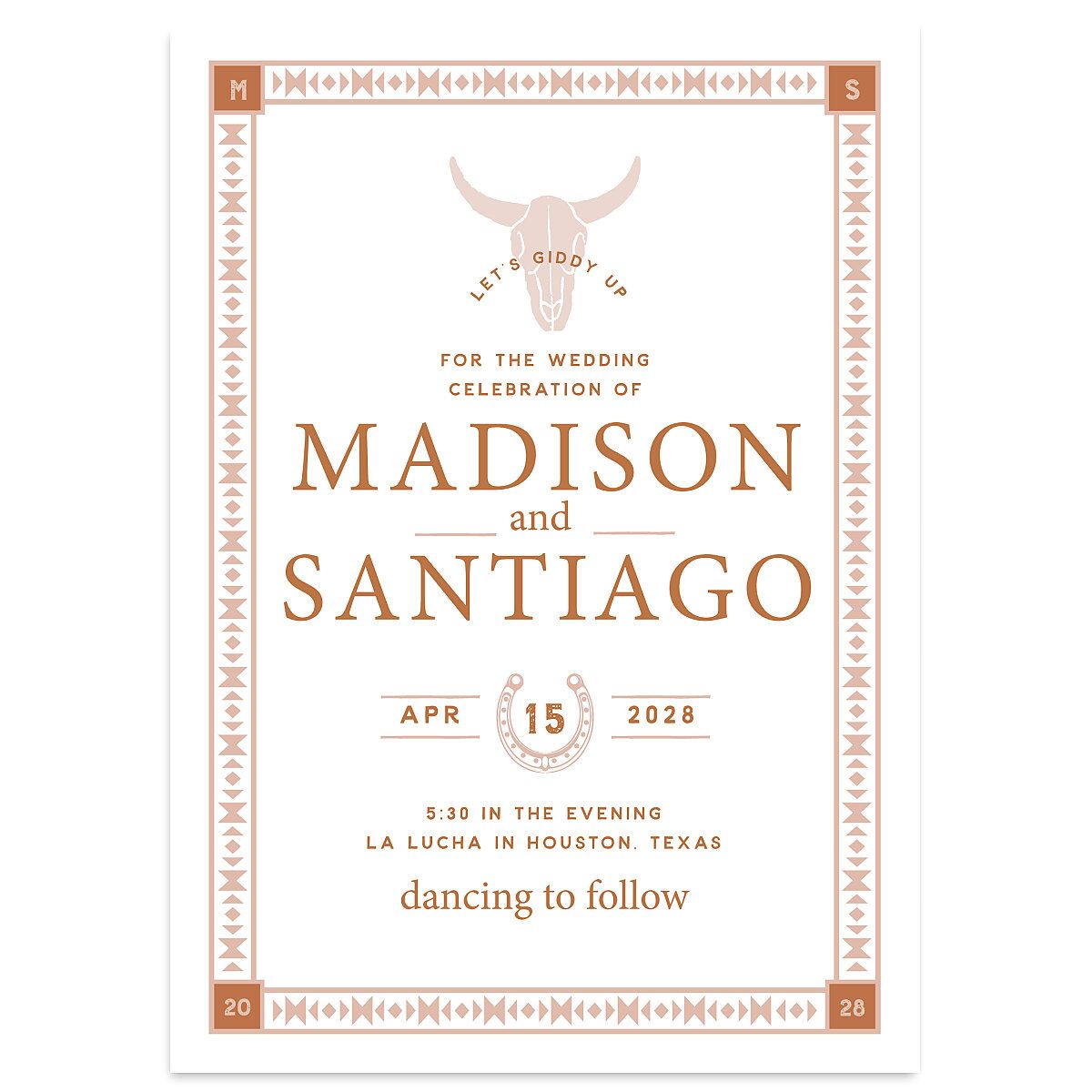 Hitched in Texas Wedding Invitations