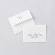 Elegant Photo Apex Thank You Card Envelopes White Pure White Both Recipient and Return Addresses Signature Standard