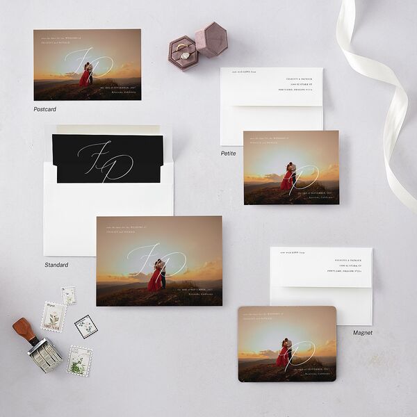 Simply Devoted Save the Date Postcards Pure White