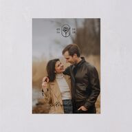 Vintage Romantic Photo Wedding Event Detail Cards Medieval Grey Signature Standard