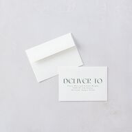 Tartan Crest Wedding Response Cards Moody Blue Signature Standard