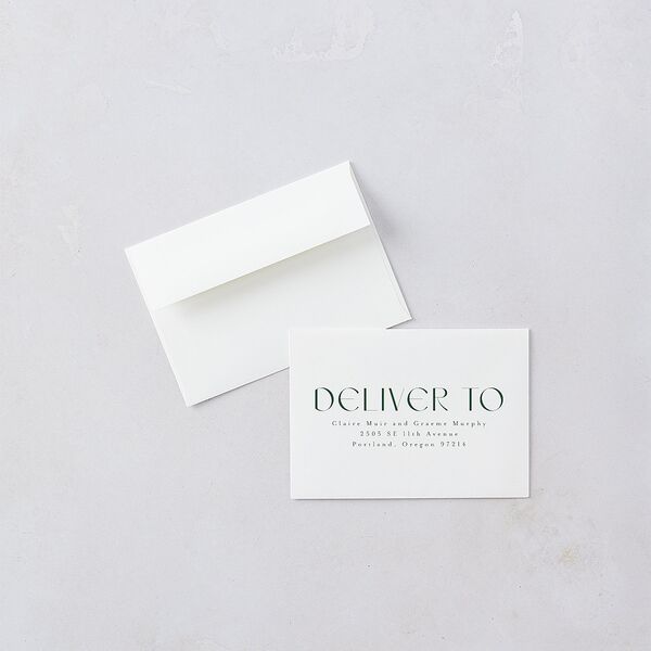 Tartan Crest Wedding Response Cards Moody Blue Signature Standard