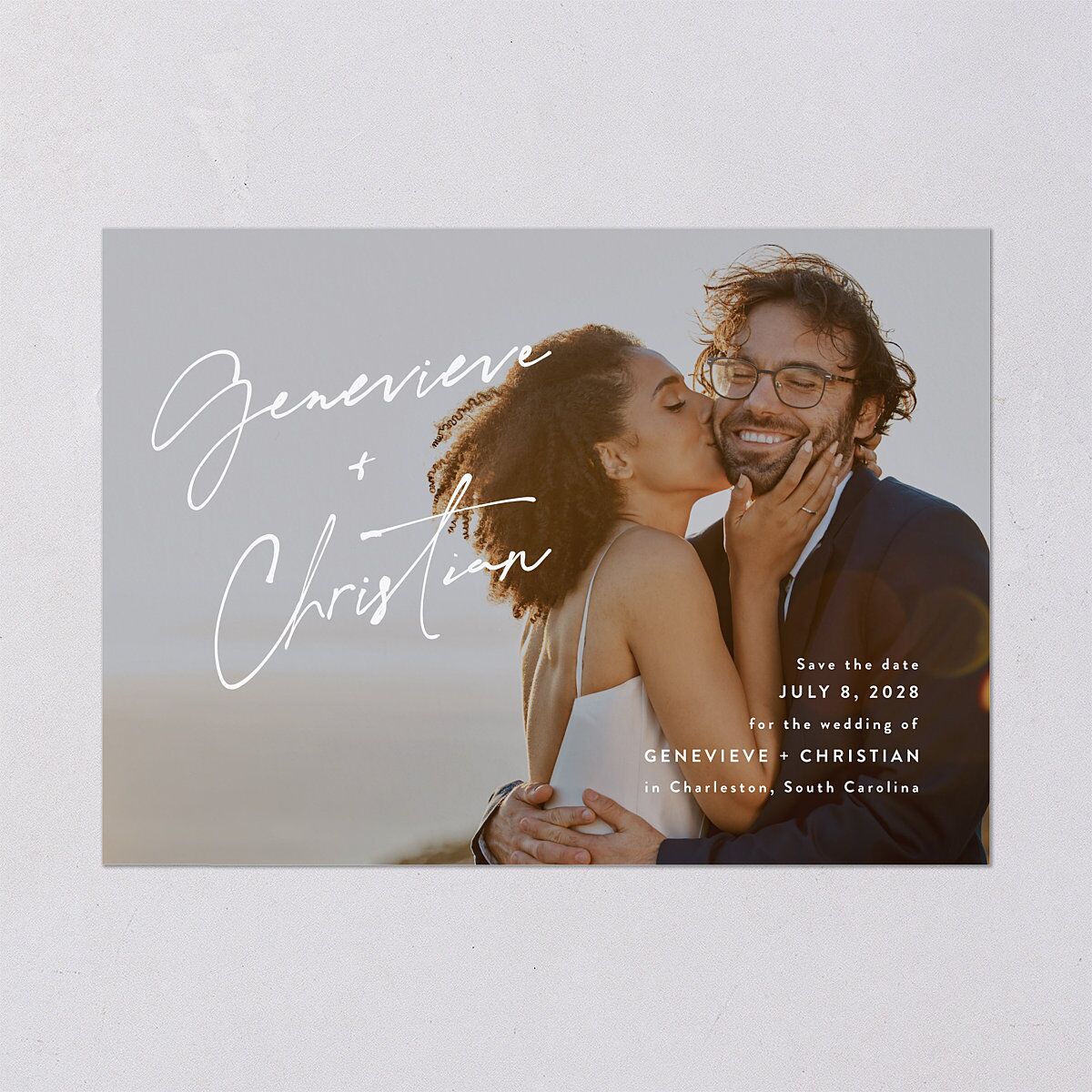 Written Names Save the Date Cards — view 2