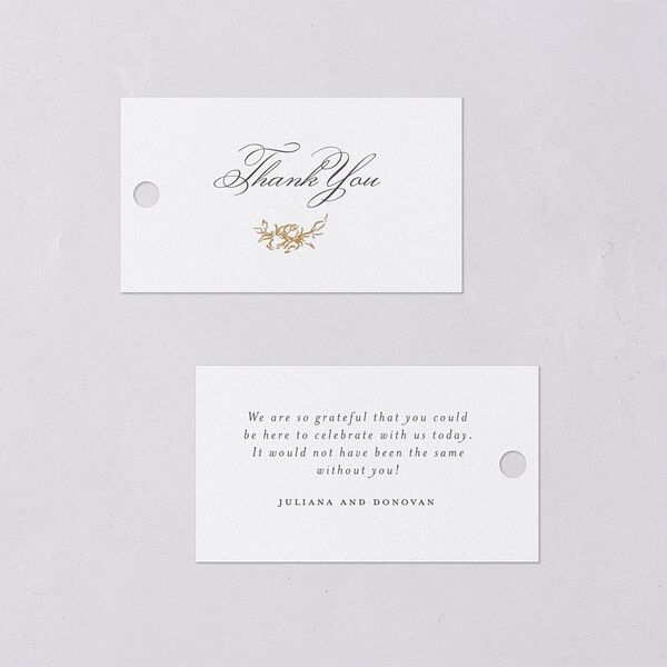 Medieval Castle Favor Gift Tags Almond Signature