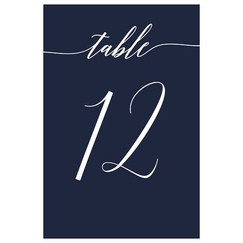 We Do Table Numbers Navy Signature