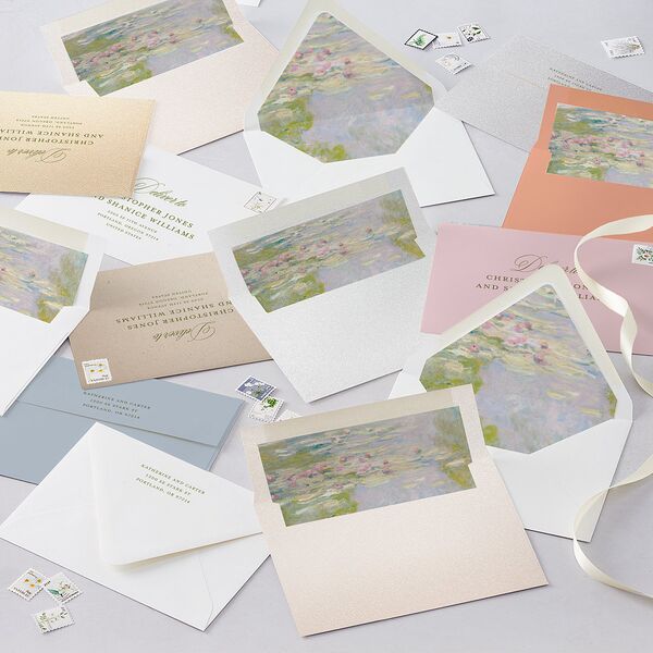 Eclectic Garden Reverie Wedding Invitations Lavender Signature Blank No Standard