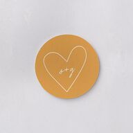 Sunny Day Modern Script Wedding Day Coasters Pure White Cardboard Circle