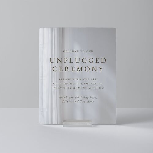 Eucalyptus Bouquet Mirrored Acrylic Tabletop Sign X-small Terracotta Mirrored Acrylic XS Tabletop Table Standard