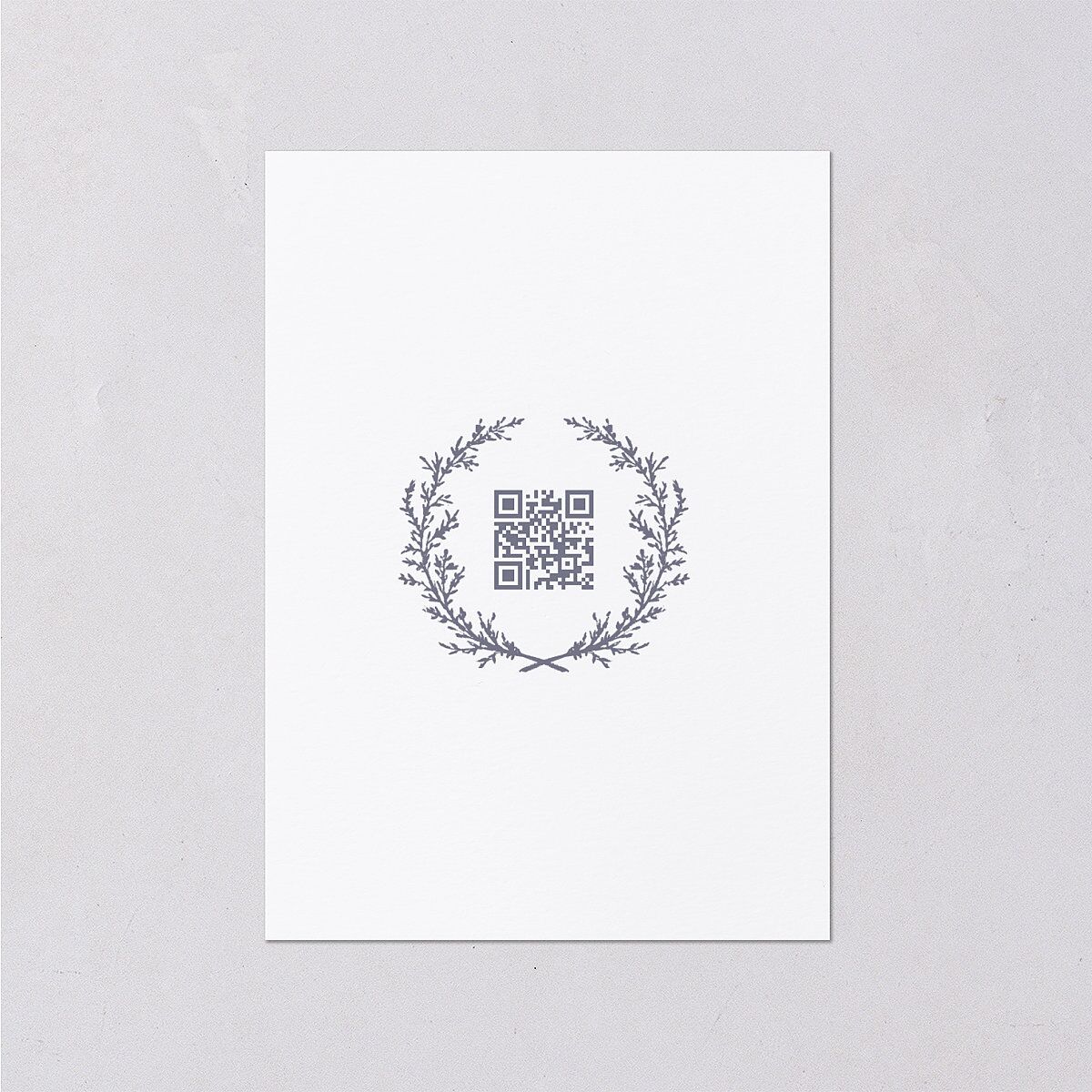 Gilded Wreath Wedding Enclosure Cards — view 2