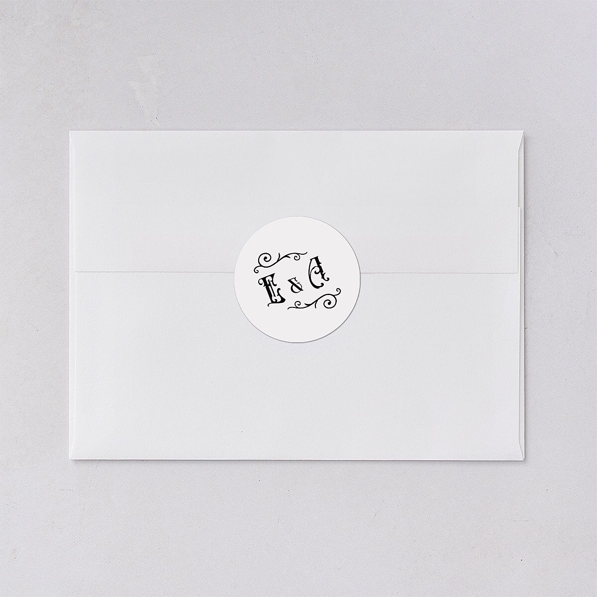 Western Gothic Wedding Stickers Licorice Circle