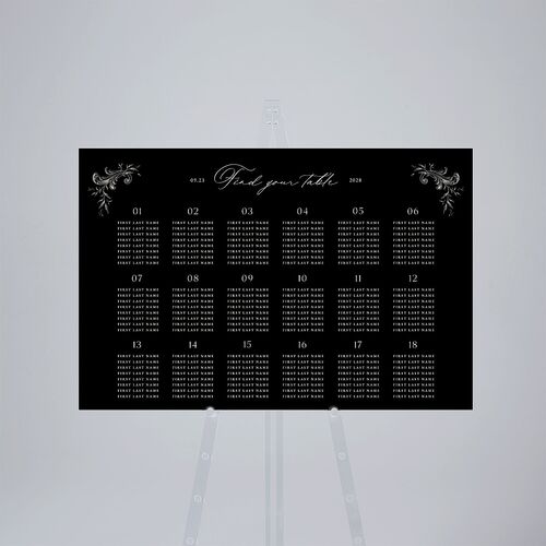 Antique Victorian Botanical Standard Seating Chart Licorice Standard Indoor Foam Core L Seating