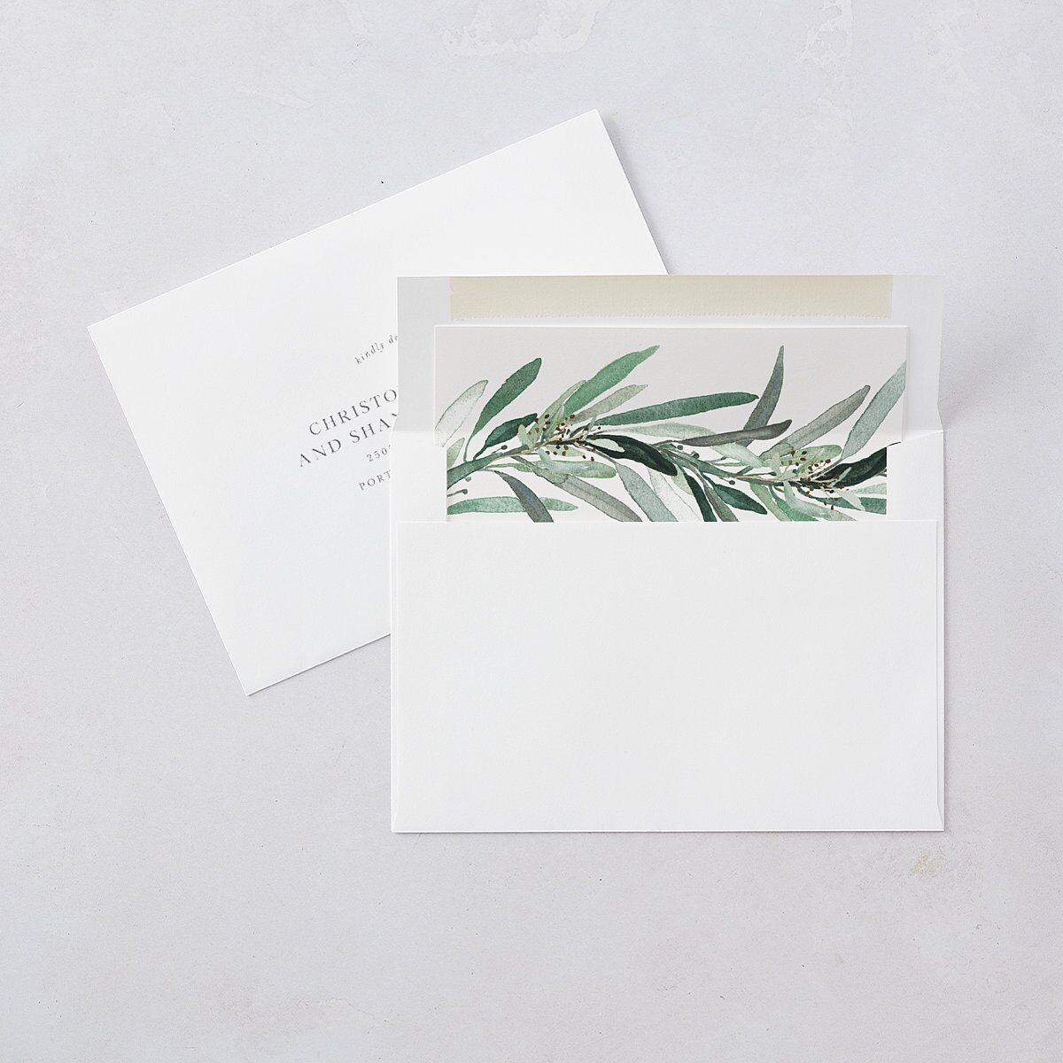 Lush Greenery Wedding Invitations Eucalyptus Signature Blank No Standard