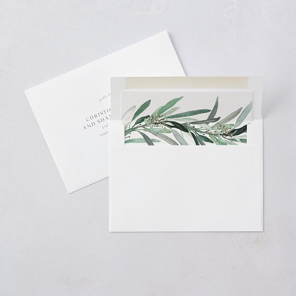 Lush Greenery Wedding Invitations Eucalyptus Signature Blank No Standard