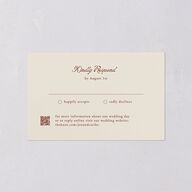 Vintage Romantic Photo All-in-One Wedding Invitations Copper Signature Light Both Recipient and Return Addresses No