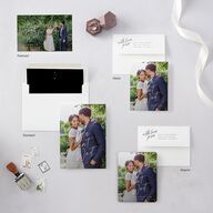 You Are Mine Save the Date Cards Pure White Signature smooth Blank No Standard