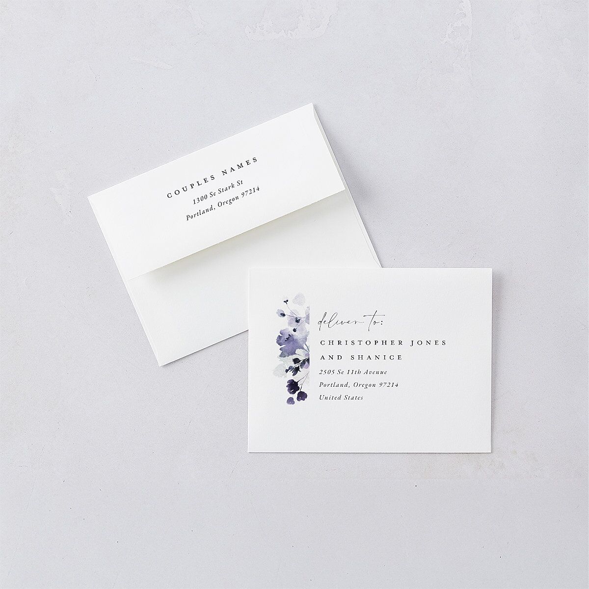 Ethereal Floral Save The Date Magnets — view 4