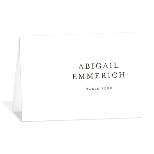 Southern Oak Tree Foil Place Cards Gold Pure White Signature