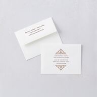 Indian Painted Henna Thank You Cards Chestnut