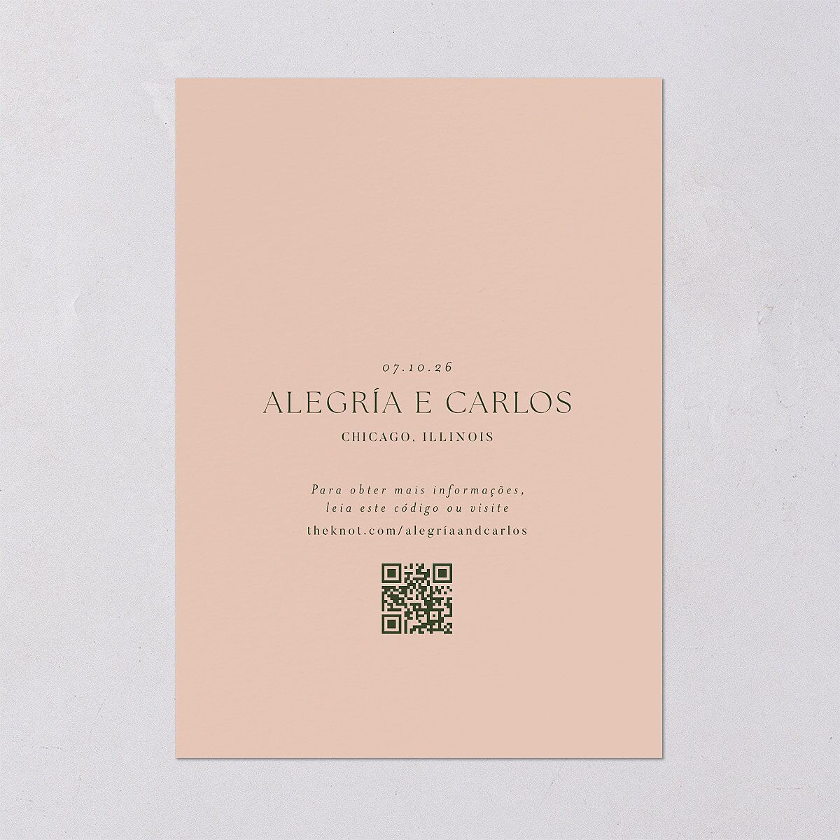 Flores Tropicais Save the Date Cards Gold Red Clay Signature smooth Blank No