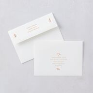 Hacienda Elegante Save The Date Card Envelopes White Cinnamon Both Recipient and Return Addresses Signature Standard