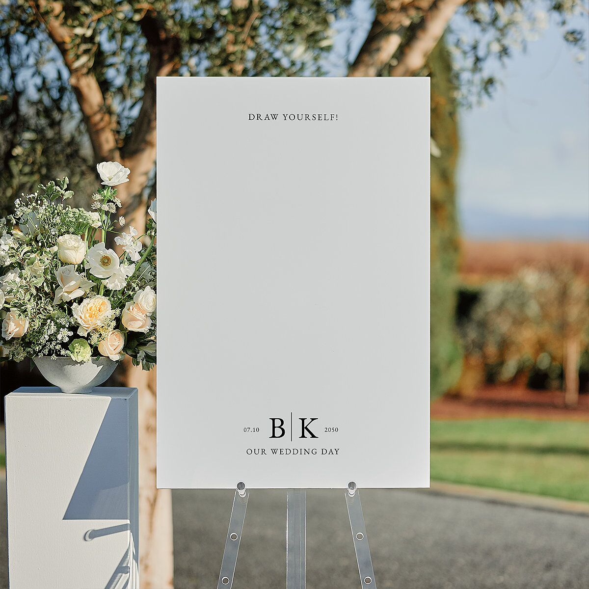 Blank Draw Yourself Standard Welcome Sign Large Pure White Standard Indoor Foam Core L Welcome