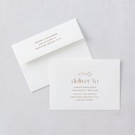 Striking Scene Wedding Invitations  Dusty Rose Signature Blank No Standard