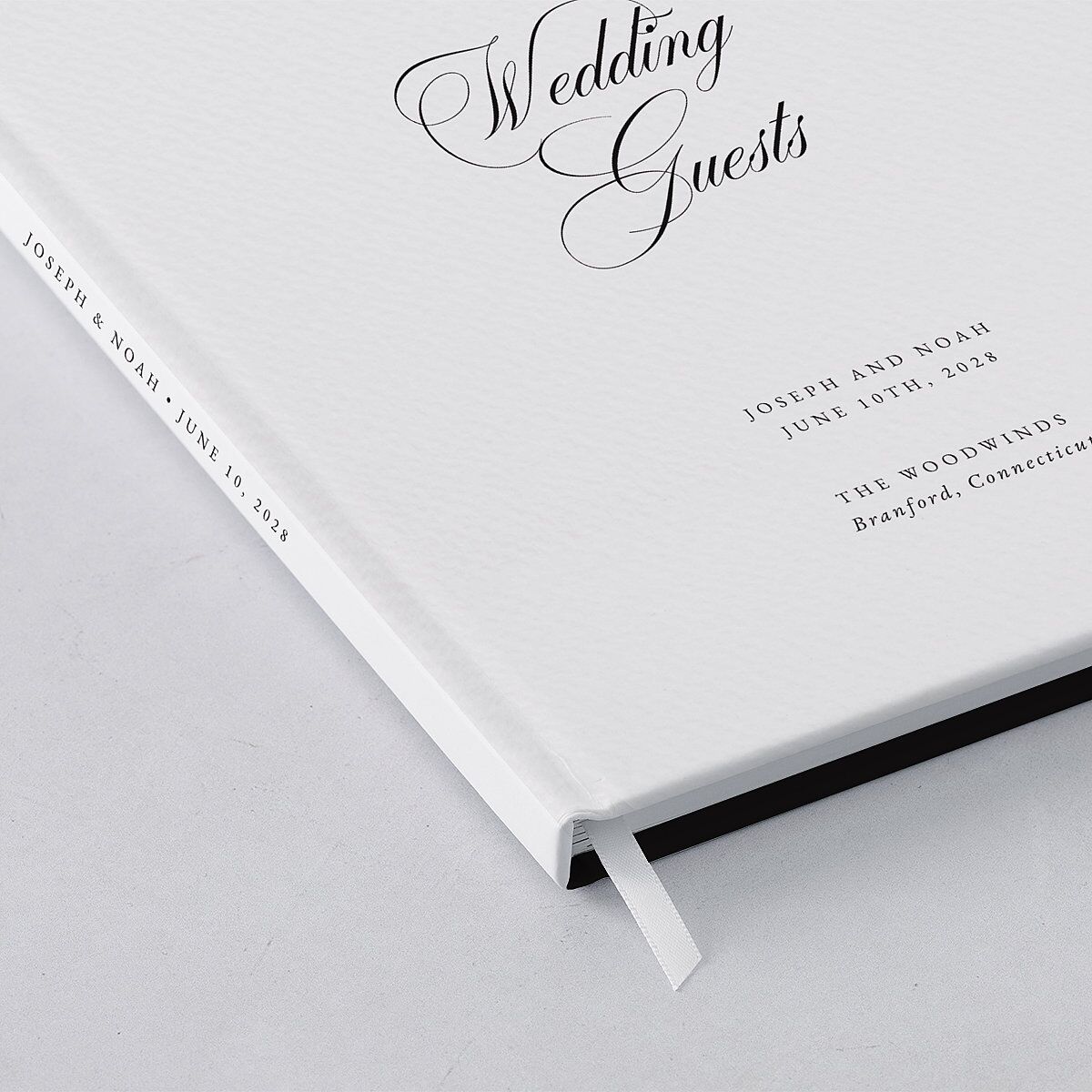 Formal Nautical Wedding Guest Book Midnight