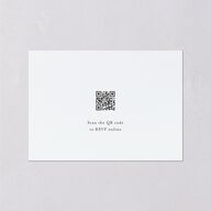 Timeless Bouquet Wedding Response Cards Dusty Blue Signature Standard