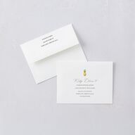 Charming Charleston Thank You Card Envelopes White Pure White Both Recipient and Return Addresses Signature Standard