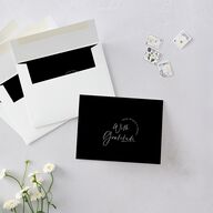 Modern Arc Thank You Cards Licorice