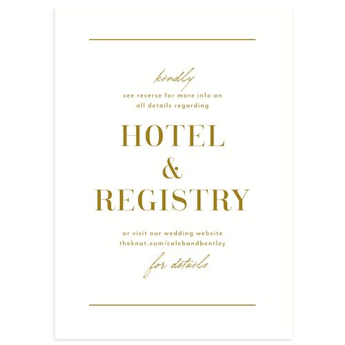 Classic Border Wedding Enclosure Cards Dijon Signature