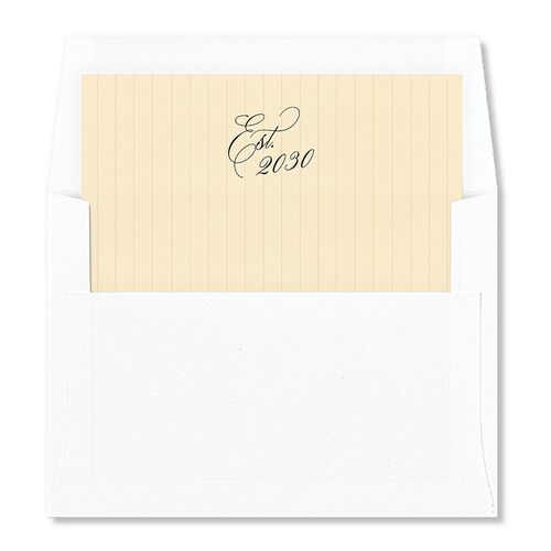 We're Getting Married Envelope Liners Licorice Standard