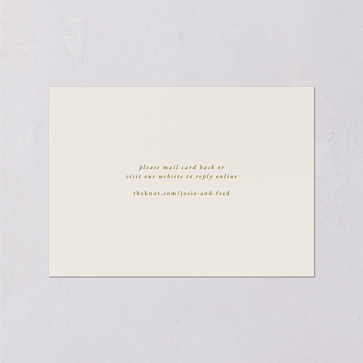 Black Tie Crest Wedding Response Cards Umber Signature Standard