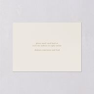 Black Tie Crest Wedding Response Cards Umber Signature Standard