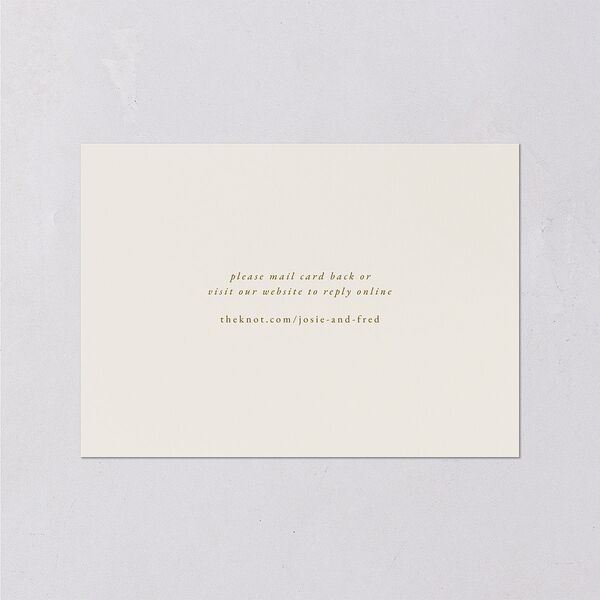 Black Tie Crest Wedding Response Cards Umber Signature Standard