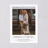 Captured Love Wedding Invitations Pure White Signature Blank No Standard