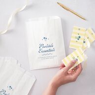 Cabana Stripes Favor Gift Tags Lemon Signature