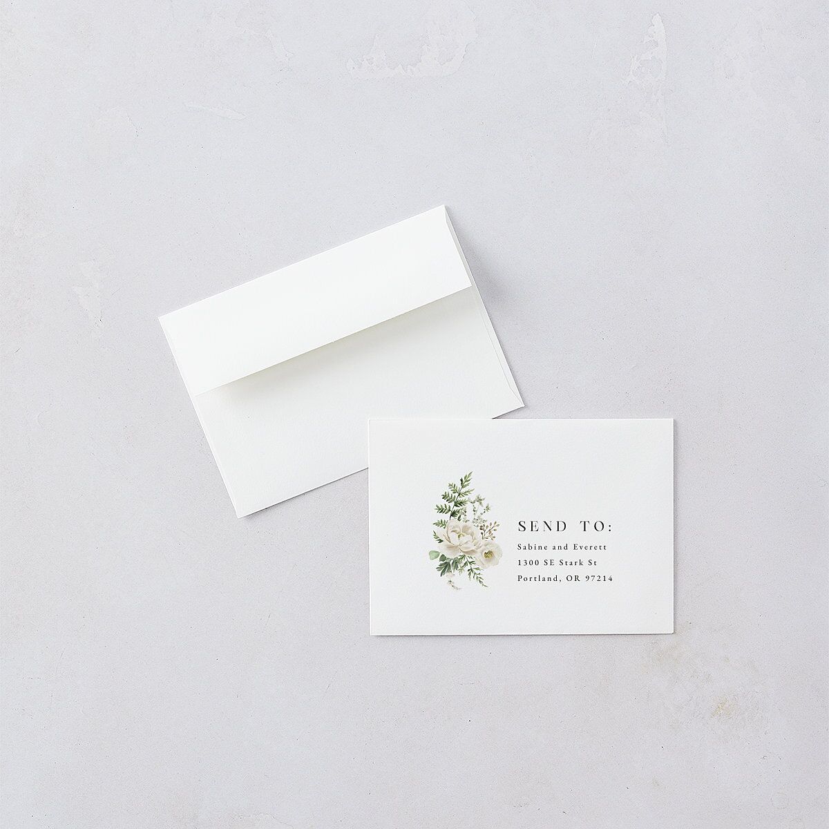 Gilded Fern Frame Botanical Wedding Response Cards Gold Linen Signature Standard